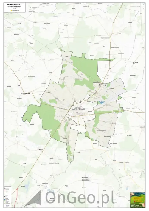 Mapa gminy Radzyń Podlaski